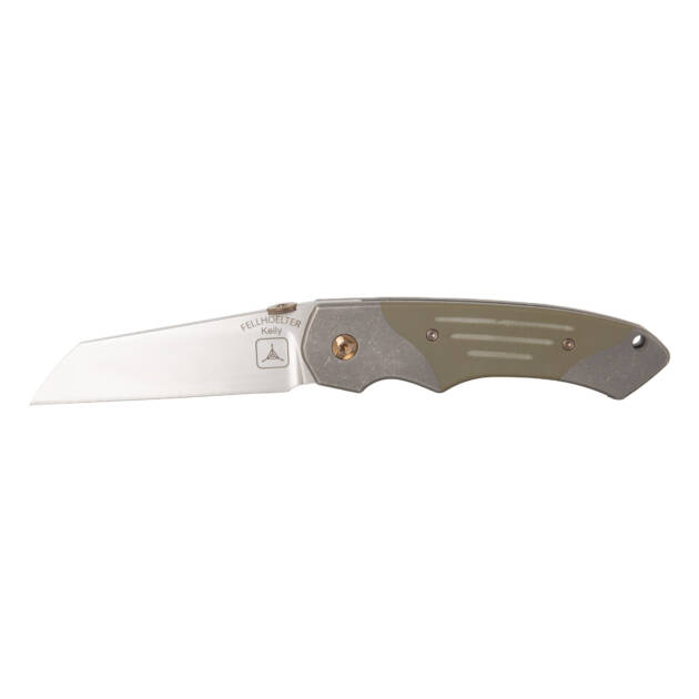 Fellhoelter / Steven Kelly Confluence — Custom Collaboration Wharncliffe — OD Green G-10/Titanium