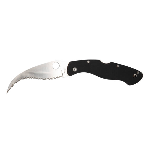 Spyderco Civilian — Black G-10 — VG-10 SpyderEdge Hawkbill