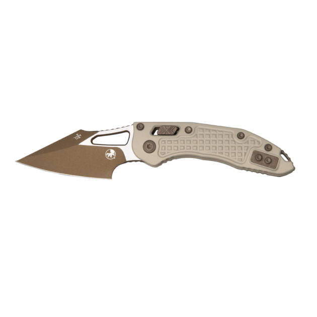 Microtech M-Stitch RAM-LOK — Exclusive Borka Blades Frag — Champagne Gold