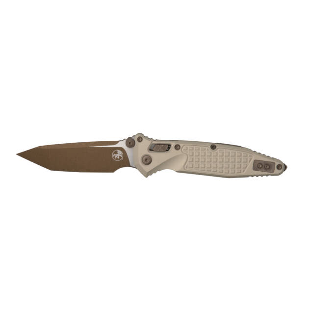 Microtech SOCOM RAM-LOK T/E — Exclusive Frag Pattern — Champagne Gold