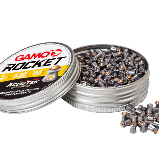 Gamo Rocket AccuTek Pellets — Exclusive High-Accuracy Ammo — 5.5mm