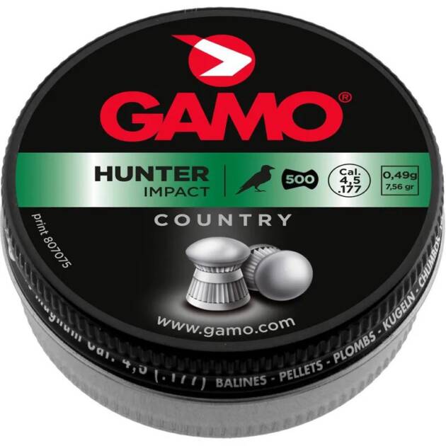 Gamo Hunter Impact Pellets — Exclusive Country 4.5mm — 500 Pack