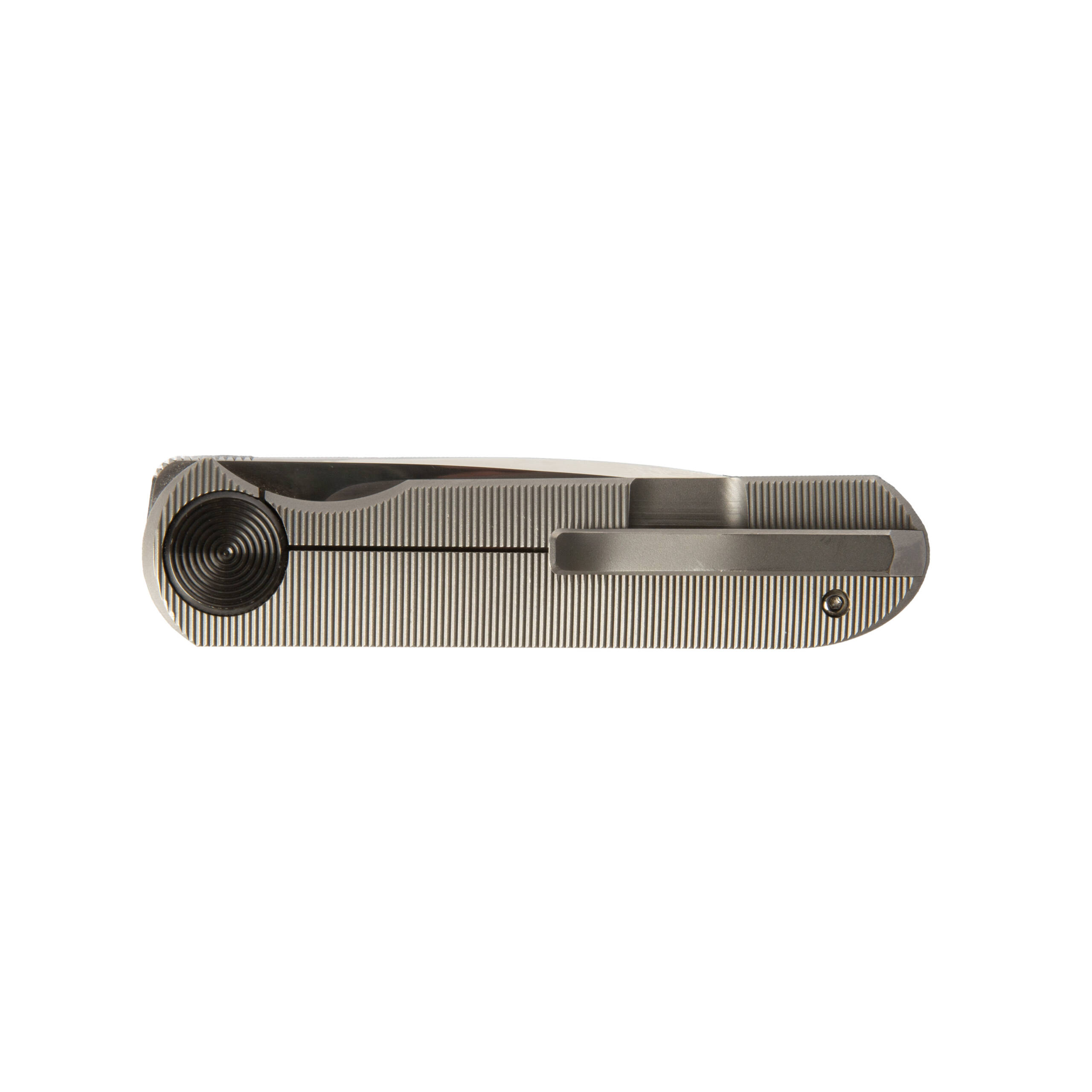 Bull Knives Bullseye Silver/Black Stonewashed Titanium - Image 3