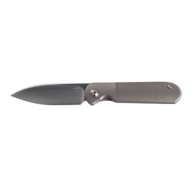 Bull Knives - Shamwari 3.3" Titanium Silver Spiro Fauxler (Cheka SS Blade)