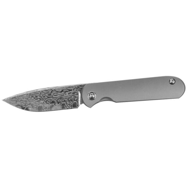 Bull Knives - Shamwari 2.75" Titanium Silver Spiro (Damasteel Blade)
