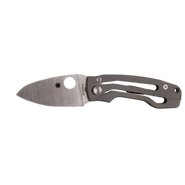 Spyderco PITS 2 – 6AL-4V Titanium – M390 – Plain Edge – SlipIt (C269TIP)